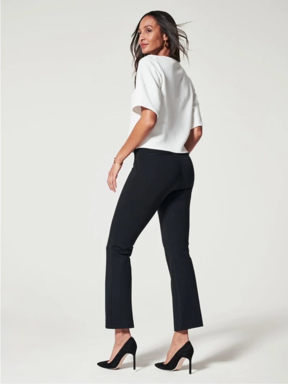SPANX NEW Classic Black The Perfect Fit Ponte Kick Flare Pull On Pant Size 2X - Picture 3 of 10